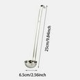 thumbnail image 2 of Tableware Stainless Steel Soup Spoon with Ergonomic Handle and Hook End for Hanging Versatile Kitchen Utensils Durable Tableware for Cooking and Soups Easy Storage and, 2 of 7