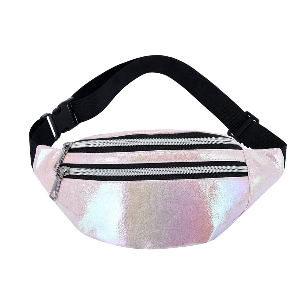 Fanny Pack Punk Reflective Laser Purse Waist Chest Bag Translucent