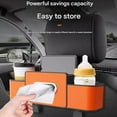 thumbnail image 3 of Car Backseat Organizer, All-in-One Car Back Seat Organizer with Storage Hook and Built-in Tissue Box, for Holding Phones, Beverages, Purses and More, 3 of 8