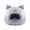 C, variant on FYTPOV Warm Cat Bed, Cute Cat Cave Bed with Removable Cushion, Washable Kitten Nest Cat Head Shape House for Cats Puppy Small Dogs, L