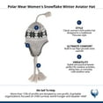thumbnail image 4 of Polar Wear  Snowflake Winter Aviator Hat (Women), 4 of 4