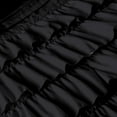 thumbnail image 3 of SGI Bedding 3 Piece Cotton Multi Ruffle Duvet Cover Black Solid 600TC Twin, 3 of 7