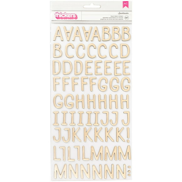 Gold Letter Stickers