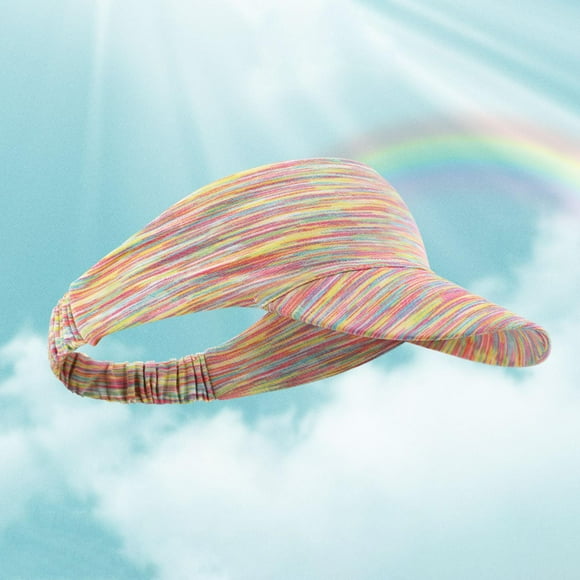Sombrero con visera para mujer, visera deportiva con absorción de sudor, elástica con ala, protección , gorras con visera para golf a , secado , Colorful BLESIY sombrero con visera