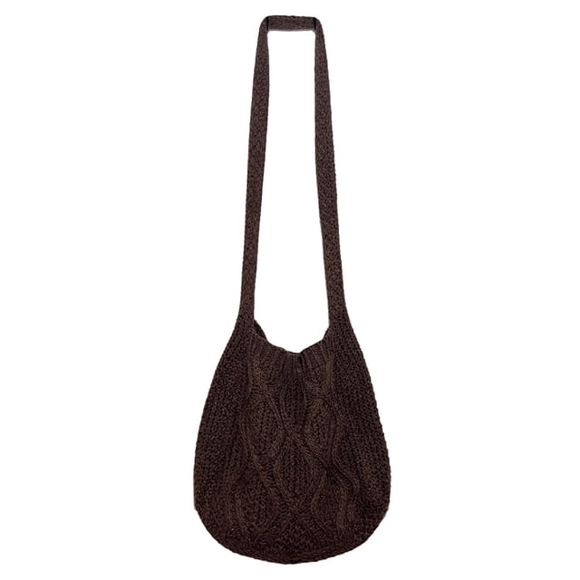 Bolso bandolera de gran capacidad para mujer bandolera de compras informal tejida para mujer