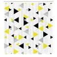 thumbnail image 3 of Ambesonne Geometric Shower Curtain, Diamond Motives in Mosaic, 69"Wx84"L, Yellow Black, 3 of 5