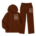thumbnail image 4 of LvhaoGJOB Big Kids Boys Hoodie and Pants Outfit Set, Black - fleece fabric, ready for print, 4 of 7