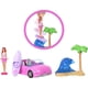 thumbnail image 4 of Barbie Mini BarbieLand Doll & Toy Vehicle Set, 1.5-inch Doll & Beach Convertible with Color-Change, Plus Beach Accessory, 4 of 5