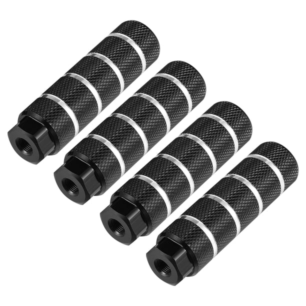 4uds BMX MTB Bicicleta Trasera Pie Clavijas Reposapiés Ajuste 3/8 Pulgada Ejes Negro