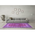 thumbnail image 3 of Ahgly Company Indoor Round Medallion Purple Traditional Area Rugs, 8' Round, 3 of 4