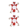 thumbnail image 4 of Transemion Polyester Stylish Pet Toy For Dogs Easy To Clean And Safe For Playtime Good Gift Plush Dog Toy fox 2Set, 4 of 6