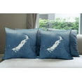 thumbnail image 6 of Ambesonne White Throw Pillow Cover 4 Pack, Sunny Day in Mountains, 24", Slate Blue White, 6 of 7