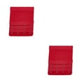 thumbnail image 2 of Langgg Extension Strap Bra Extenders 3 Rows 4 Hook Elastic Lingerie Intimates wine red 2Set, 2 of 6
