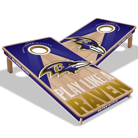 YouTheFan NFL Baltimore Ravens 2X4 Slogan Series Cornhole NO BAGS