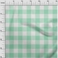 thumbnail image 2 of oneOone Cotton Jersey Mint Green Fabric Gingham Check Sewing Craft Projects Fabric Prints By Yard 58 Inches Wide, 2 of 4