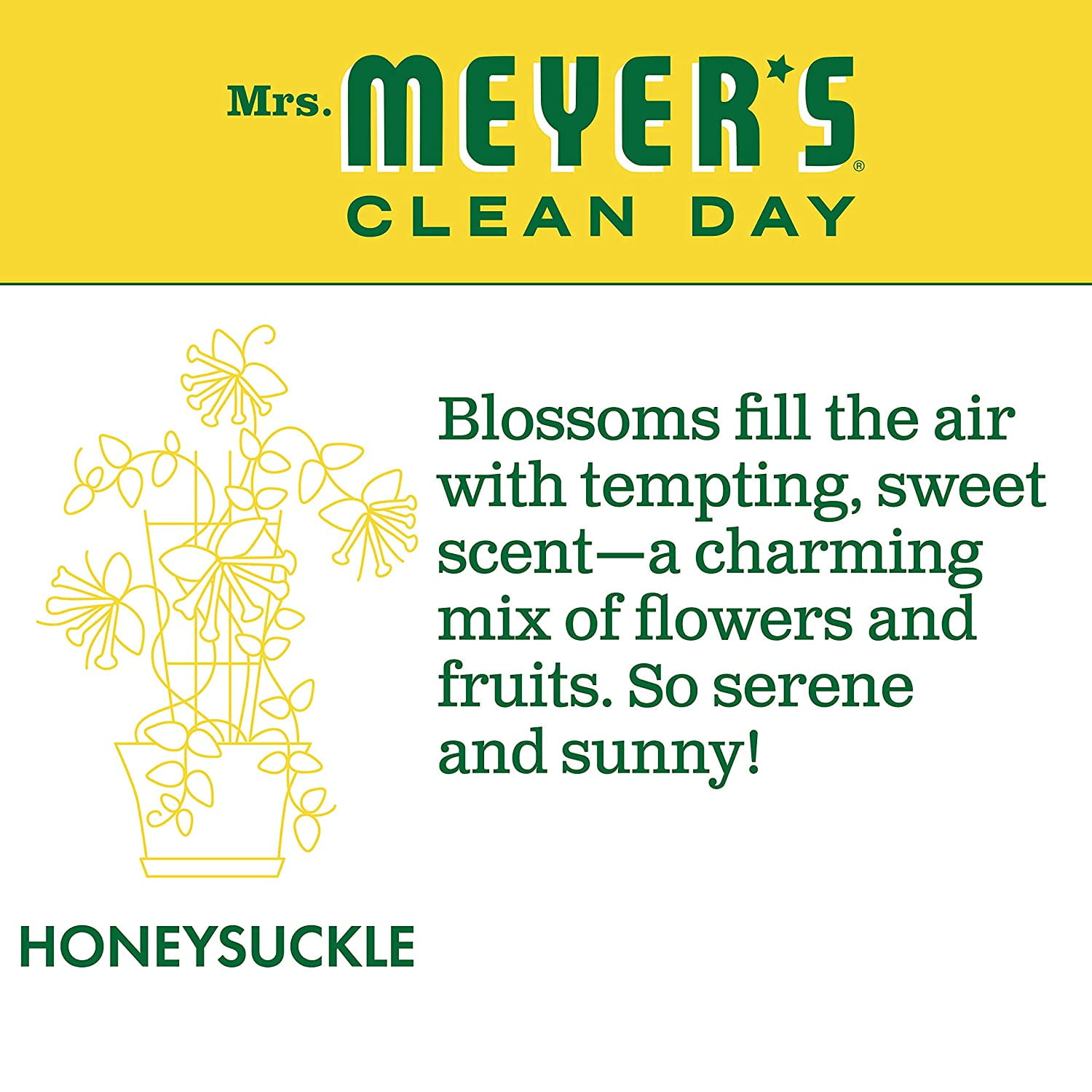 Mrs. Meyer's Clean Day Hand Soap Variety, 1 Honey Suckle Refill, 1 Honey Suckle Hand Soap, 1 CT