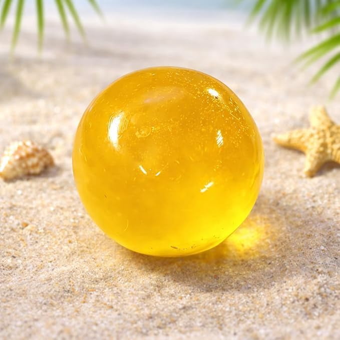 2026 New Coconut Oil Stress Ball, Squishy Coconut Oil Stress Ball, Slow-Rising Squeeze Ball, Odorless, Non-Sticky, Easy to Clean, Portable for Office, Study, and Home-2.36in (Blue-1pcs)