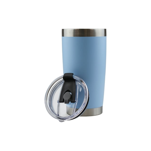 Vaso Termo Acero Inoxidable P/ Café 20oz Térmico Tapa (Azul Celeste)