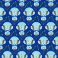 thumbnail image 1 of Ahgly Tapis d'Intérieur Lavable en Machine Carré Bleu Cobalt Transitionnel, 7 Pieds Carré, 1 of 7