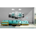 thumbnail image 2 of Tiptophomedecor Glamour Canvas Wall Art - Turquoise Flower Of Night - Stretched & Framed Ready To Hang Art, 2 of 4