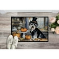 thumbnail image 2 of Carolines Treasures DAC1809JMAT 24 x 36 in. Unisex Schnauzer Fall Kitchen Pumpkins Indoor or Outdoor Mat, 2 of 5