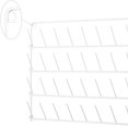 thumbnail image 3 of Wall Mounted 32 Spools Sewing Thread Rack White Metal Sewing Thread Holder, 3 of 5