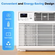 KISSAIR Window Air Conditioner, for Small Room AC Unit air conditioner Easy Installation, Cools up to 350 Sq. Ft