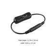 thumbnail image 2 of Phenofice Patch Cables For Guitar Pedals 1Set In Black With Rubber And Metal For Electric Guitar, 2 of 8