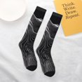 thumbnail image 5 of Balery Geometric Lines Dog Art Printed Novelty Socks Men's Women's Crew Socks Sports Socks Knee High Socks Cotton Socks Quirky and Cool Socks, 5 of 9
