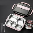 thumbnail image 6 of Kraoden 1500ML Stainless Steel Lunch Box with Compartments, Durable 304 Steel Bento Box for Office Workers and Home, Portable and Lightweight, Easy Heating and Insulated, 6 of 6