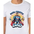 thumbnail image 4 of Papa-Triotic Dad Men's Superhero Patriotic Father 4th of July Parody Funny T-Shirt, 4 of 5