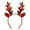 Red, variant on Gold Antler Christmas Headband, Adult & Children Hair Accessories, Sparkling Loose Powder Antler Headdress, Festive Hair Decoration for Christmas Parties, Photoshoots