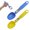 Multicolor, variant on VKQNRGS Kitchen Scale Food Steelyard Weighing and Measuring Dry Liquid Ingredient Milk Tea Flour Spices Medicine,Portable LCD Display Milligram Scale,Yellow