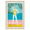 thumbnail image 1 of Marmont Hill Yellow Bikini Framed Wall Art, 1 of 6