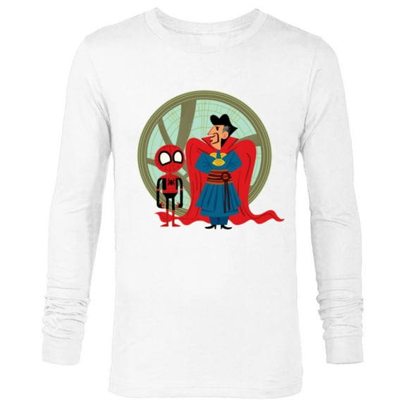 Marvel Spider-Man: No Way Home Spidey Doctor Strange Cartoon - Long Sleeve T-Shirt for Men - Customized-White