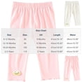 thumbnail image 4 of DJDLJWCJ Baby Girls Wide Leg Joggers Pants Elastic Waist Breathable Ribbed Casual Pants Solid Color Stretch Soft Pants Gray Size 18-24M, 4 of 10