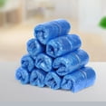 thumbnail image 4 of chaungfeng 100 Pack Disposable Hygienic Boot & Shoe Covers 100 pack(50 Pairs)|Waterproof Non-Slip, Durable for Construction, Workplace, Indoor Carpet Floor Protection, Blue, 4 of 7