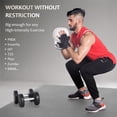 thumbnail image 3 of GXMMAT Large Exercise Mat 8'*6'(7mm), Extra Wide Non-Slip Workout Mats for Home Gym Flooring, Shoe Friendly, Grey, 3 of 7