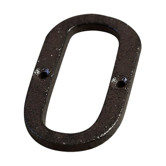 Yuarrent Letras de Metal para casa, decoración de hierro impecable, placa para puerta, amplia aplicación, fácil de instalar, B17--O Type3 NO3