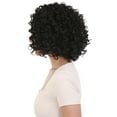 thumbnail image 4 of LUXLUXE Idia 13" Bob Half Wig, Curly Synthetic Hair Wig, 4x4 Closure HD Lace Front Bob Wig, Synthetic Hair Wigs Natural Black for Party & Daily Wear, 4 of 9