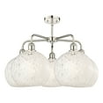 thumbnail image 6 of Innovations Lighting - White Mouchette - 5 Light Stem Hung Chandelier In Modern, 6 of 7