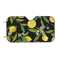 thumbnail image 6 of Lsque Lemon Fruits Flowers Leaves Car Windshield Sun Shade | Accordion Folding Style Auto Shade for Car Truck SUV Van | Blocks UV Rays Sun Visor Protector | Medium, 6 of 7