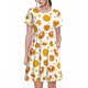 thumbnail image 1 of Disketp Pumpkin Maple Leaves para Vestido de Manga Corta para Mujeres, Vestidos de Verano para Mujeres, Casual y Holgado para la Playa, 1 of 6