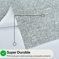 thumbnail image 3 of Wipeable Waterproof Tablecloth for Rectangle Table Heavy Duty Vinyl Tablecloths Outdoor PVC Table Cover for Picnic(A-Gray, 60'''' x 108''''), 3 of 6