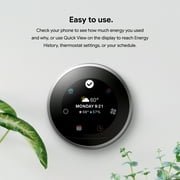 Nest Learning Thermostat, Easy Control for Every Room, Stainless Steel (3rd Gen)