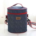 thumbnail image 4 of Bolsa de almuerzo redonda térmica Película de aluminio Tarro térmico de alimentos Bolsa de contenedor de almacenamiento de alimentos redonda Bolsa de hombro Advancent JJ18103-01, 4 of 5