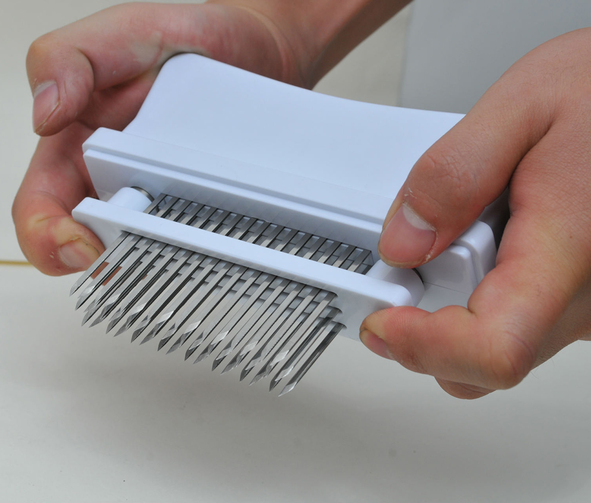 Fordawn Meat Tenderizer Tool 48Blades Stainless Steel Easy To Use