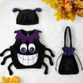thumbnail image 3 of URMAGIC 0-3T Newborn Baby Boys Girls Halloween Romper Pumpkin Bodysuit with Hat Handbag, 3 of 9