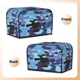 thumbnail image 3 of Toaster Cover 4 Slice Camouflage Dustproof Bread Maker Cover Fingerprint Bakeware Protection Wide Slot Toaster Bag Reusable Kitchen Small Appliance Cover TC278, 3 of 5