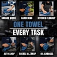 thumbnail image 5 of SupremePlus Shop Towels 100 Pack Blue, 13 x 14 Inch, Heavy Duty Cotton Cleaning Towels for Industrial, Home, Automotive, Painting, and Shop Use, 5 of 8